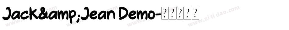 Jack&Jean Demo字体转换